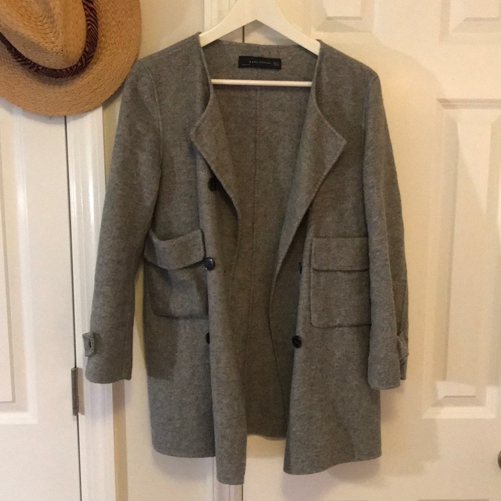 Grey blazer/trench coat